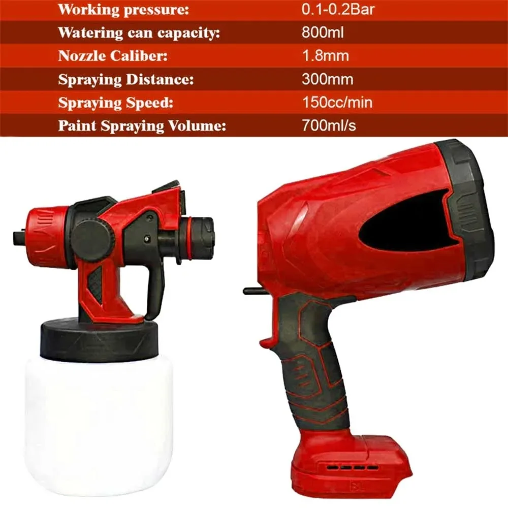  ̰   Ʈ й, HVLP ڵ  ƿ   귯, Makita 18V ͸, 800ml
