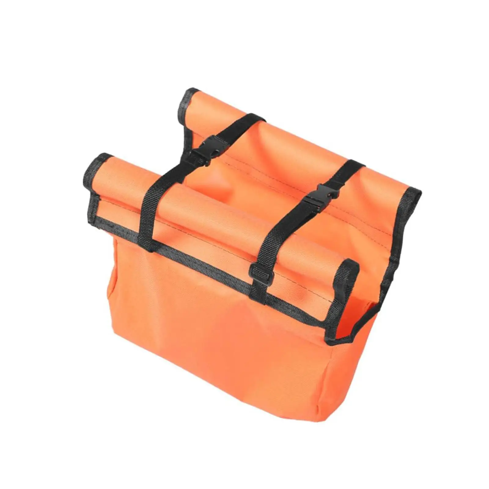 

Collapsible Ladder Tool Storage Bag Multipurpose 11.8inch Long Sturdy Stylish Orange Color Accessory Oxford Fabric for Job Site