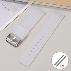 Sleek Silicone Quick Release Sport Wristband - Variety of Sizes - 22mm (Translucent)