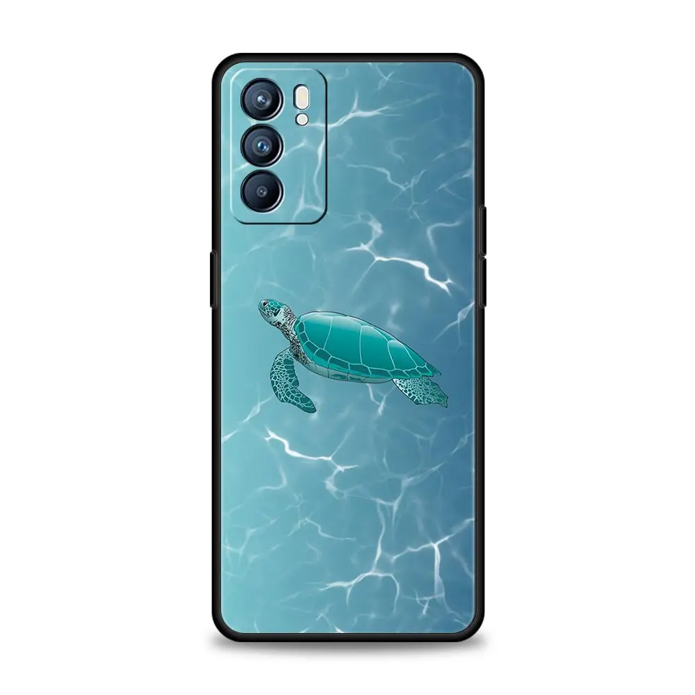 Cartoon Sea Turtle Ocean Blue Phone Case