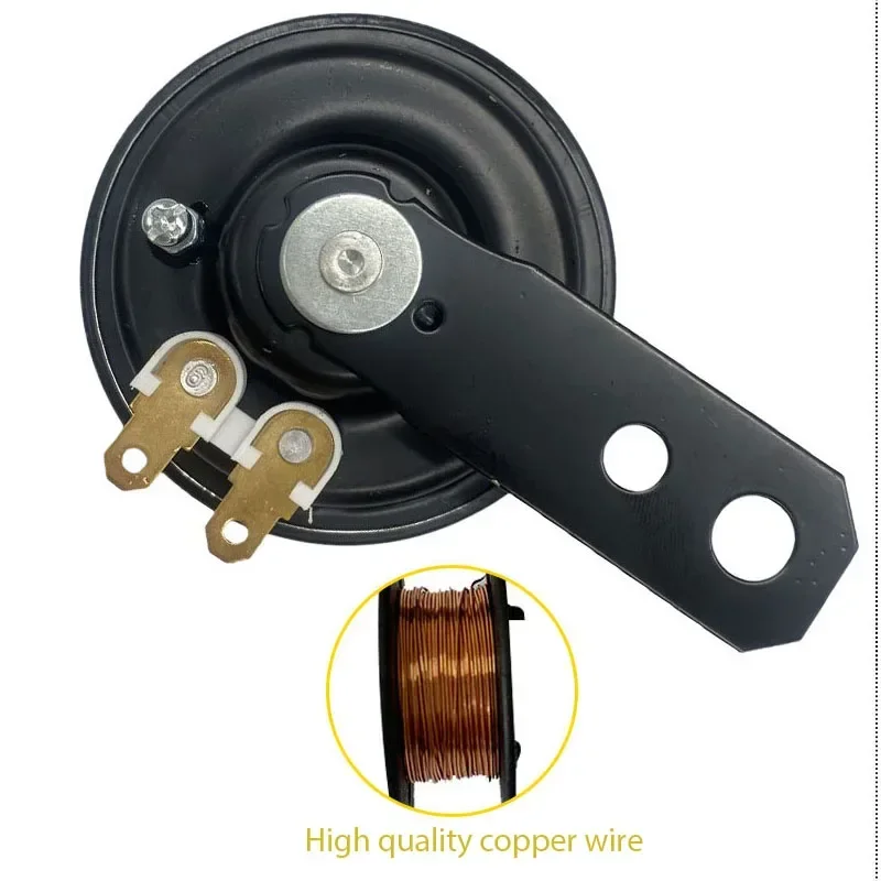 Motorcycle Electric Horn Bicycle Electronic Horn Scooter Horn Motorycle Horn Universal 12V Scooter Tricycle Iron 24V 48V Electric Bicycle Honking Horn 105db Waterproof Dustproof