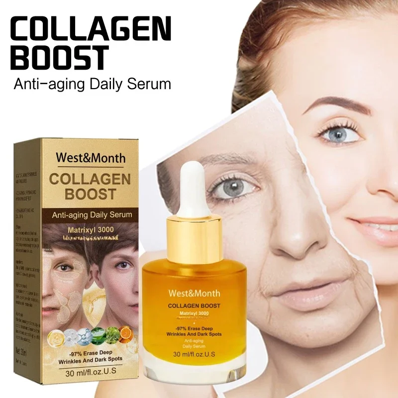 

Collagen anti Aging essence fade Fine Lines Dark spots remove wrinkle Lift Firming moisturizing repair face brighten skin serum