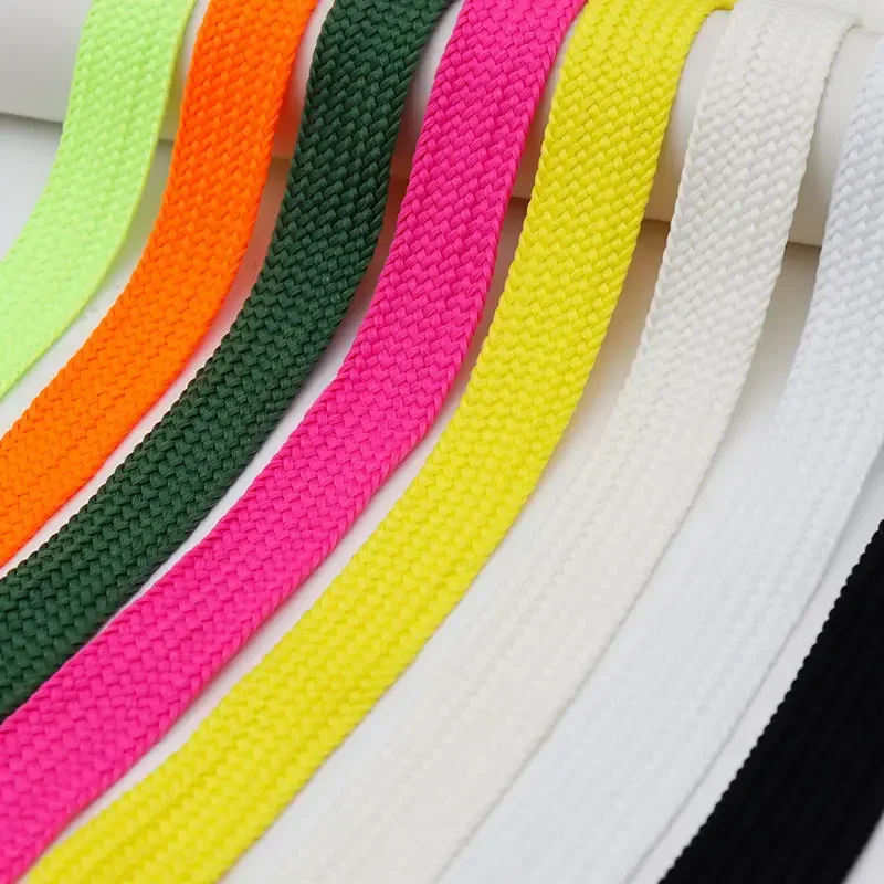 2cm Widened Flat Single Layer Polyester Shoelaces for Casual Sports Shoes Sneakers Women Hoodie Cord shoe laces shoe accessories