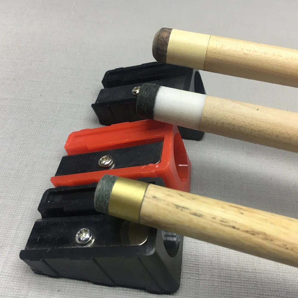 3 Pcs Plastic Shaper Repair Tool For Tip Trimmer Sharpeners Billiards Snooker Stick Accessories Lightweight Portable With