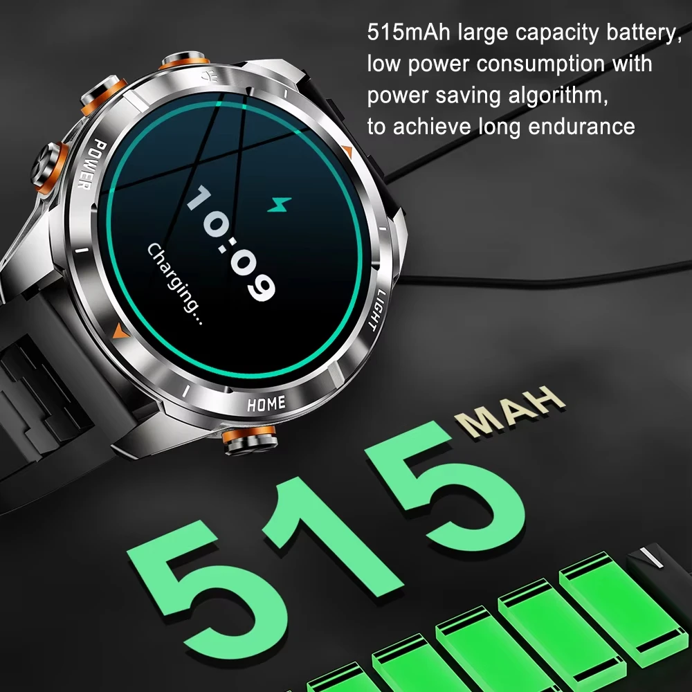 LIGE Smart Watch Men 360*360 Full Touch Screen Heart Rate Bluetooth Call Watches 3ATM Waterproof Man Smartwatch For Android iOS