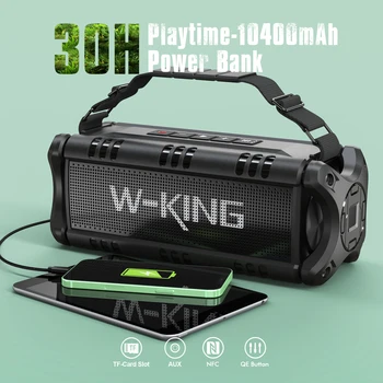 W-KING Bluetooth Speaker, 90W Peak 50W RMS IPX6 Waterproof Loud Speakers Bluetooth Wireless, Large Outdoor Portable Speaker 3