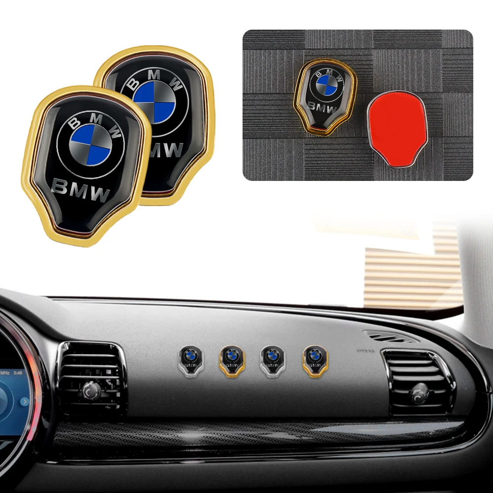4Pcs 3D Metal Car Interior Storage Hook Up Sticker Accessori Per Bmw M E46 E90 E60 F30 F10 E39 F20 E36 E87 E92 G30 E30 X5 E70