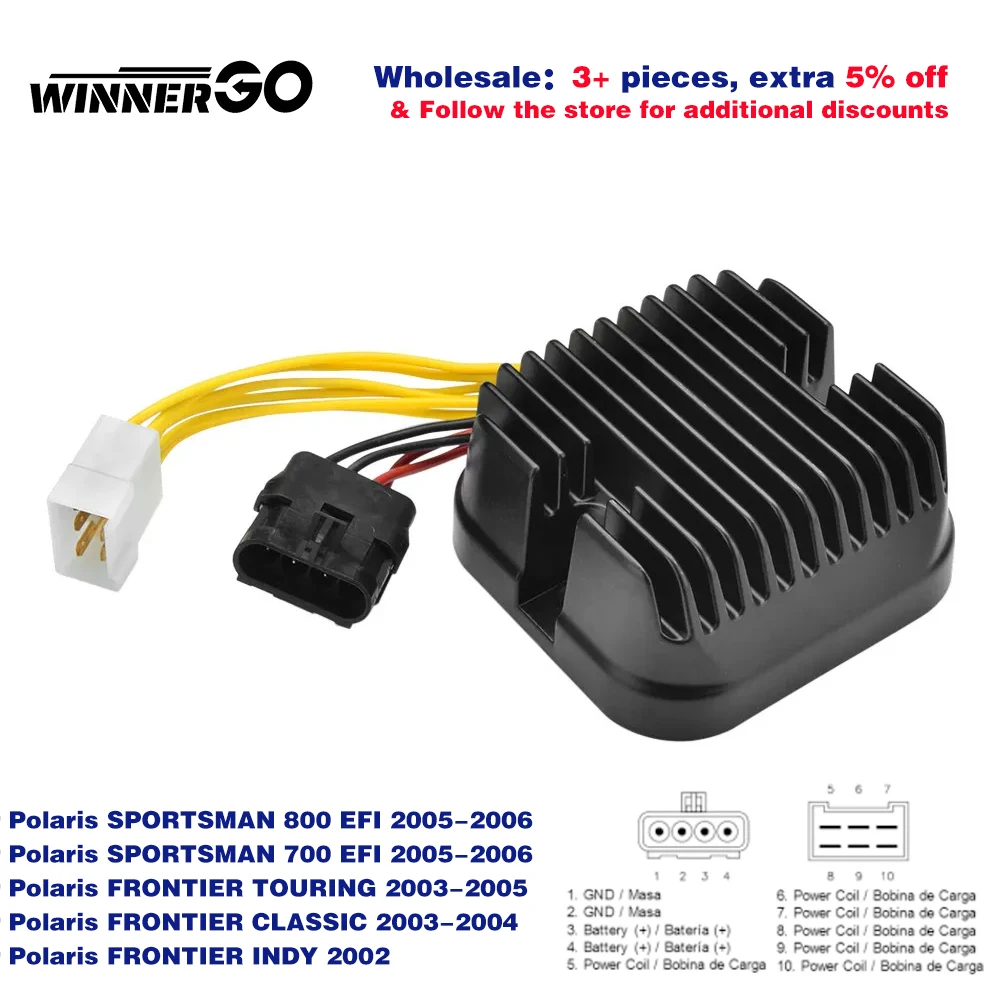 Regulator Rectifier For Polaris Sportsman 700 EFI 2005 2006 - Foto 10