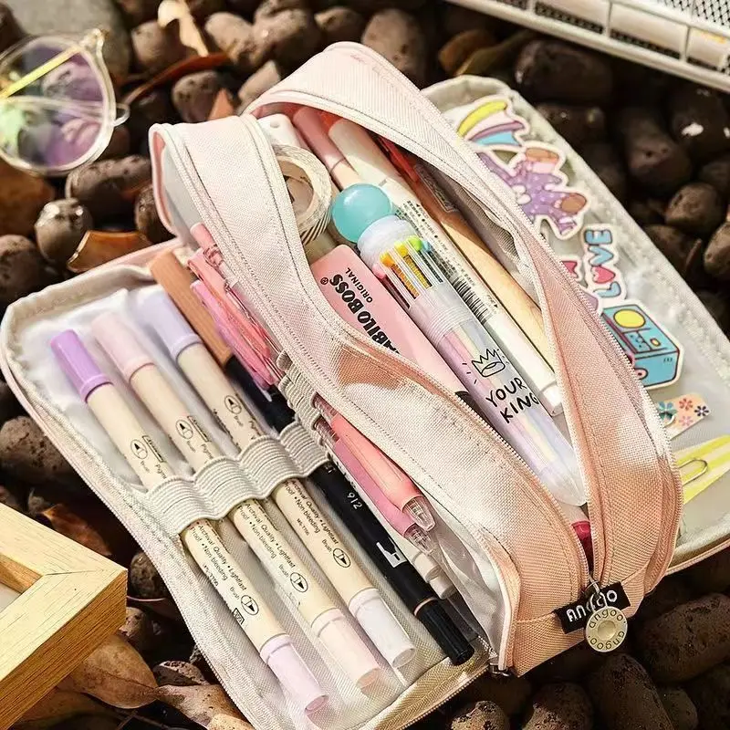 Astuccio grande grande creativo astuccio carino ragazzo ragazza astucci Kawaii custodia per bambini portapenne scatola di cancelleria forniture per studenti delle scuole