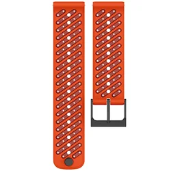 Silicone Smart Watch Replacement Strap - 22mm Adjustable Band Bracelet - 22mm (Orange)