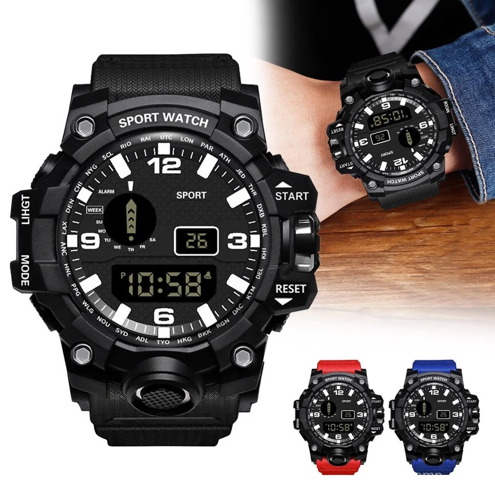 Kegllect Men Fashionable New Digital Watch Luminous Multi-function Leisure Sports Electronic Watches 2