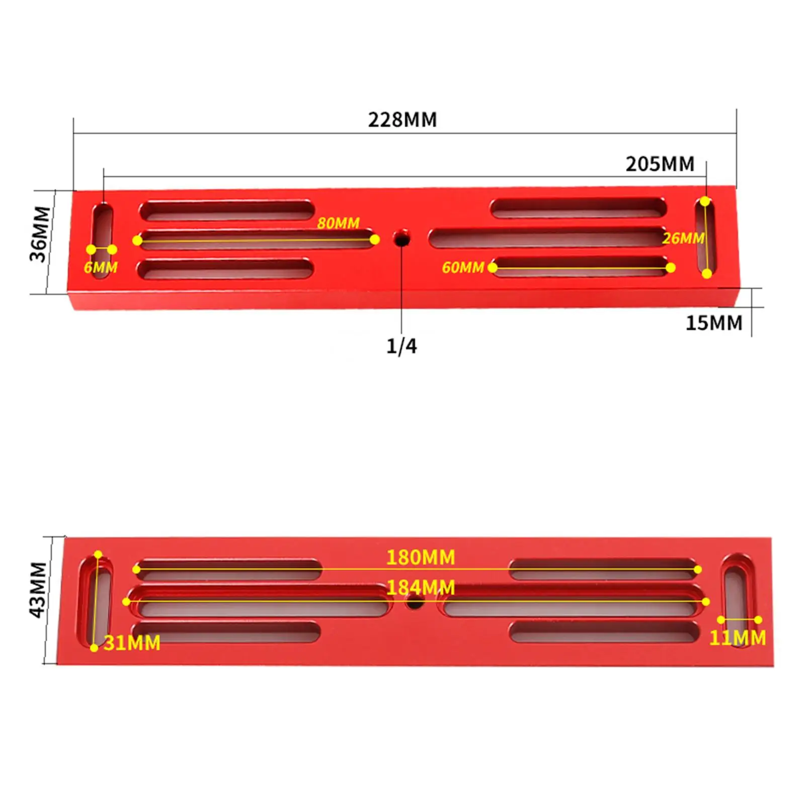 Mounting Plate Replacement 1/4" Screw Hole Telescope Plate for