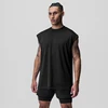 Muscle Guys Gym Bodybuilding Muscle Tank Tops Mesh Breathable Quick Dry Cool Sleeveless Shirt Mens Fitness Sport Loose Singlets