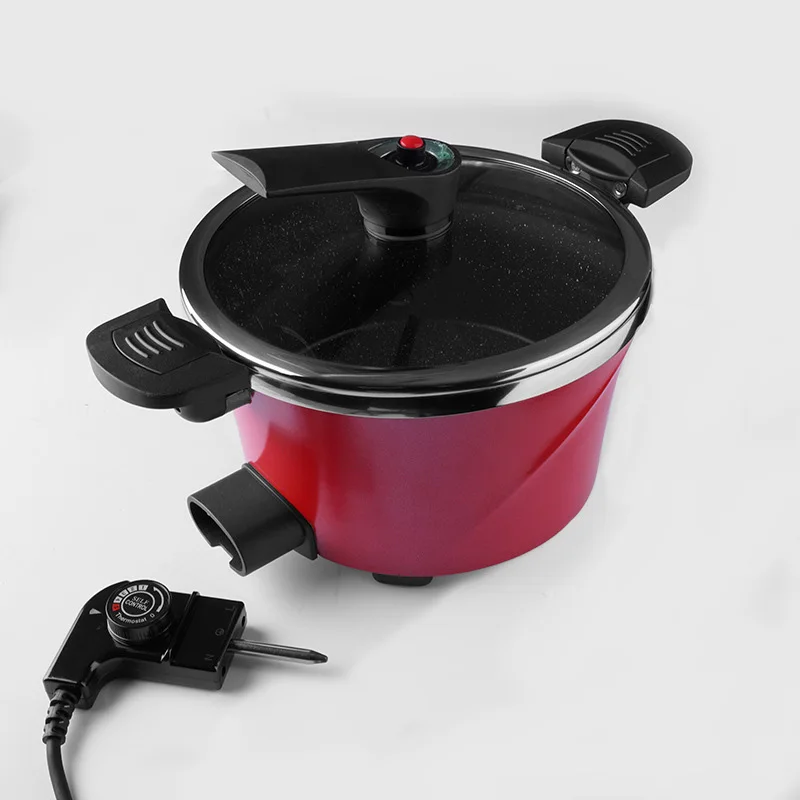 Pressure Cooker 5 Liters Electric Pot Steamer Smart Rice Pans Multicooker Food Warmer Saucepan Frying Skillet Kitchen Appliances