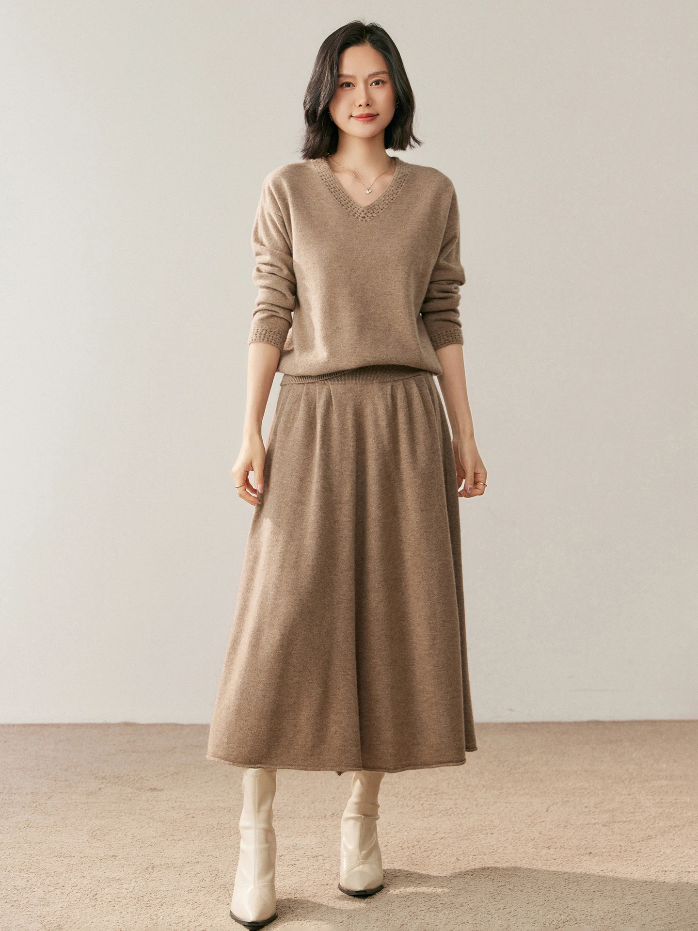 Cashmere Skirt Styling 15