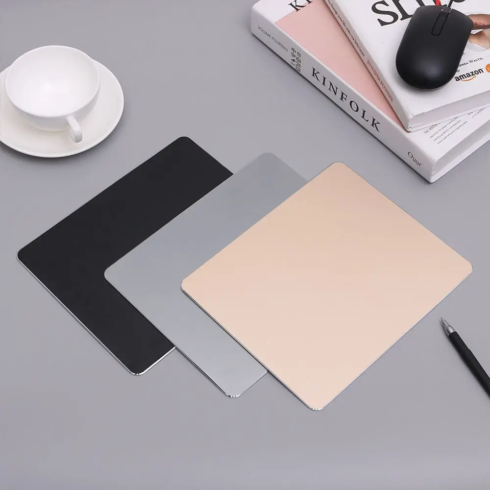 FashionUltraThinNonslipErgonomicMousePadAluminumAlloyMetal