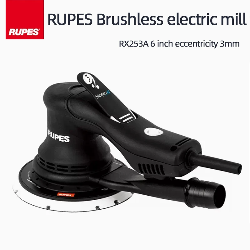 Italy Original Authentic RUPES Central Dust Collection Brushless Sander Sandpaper Machine Dust Free Electric Polishing Machine