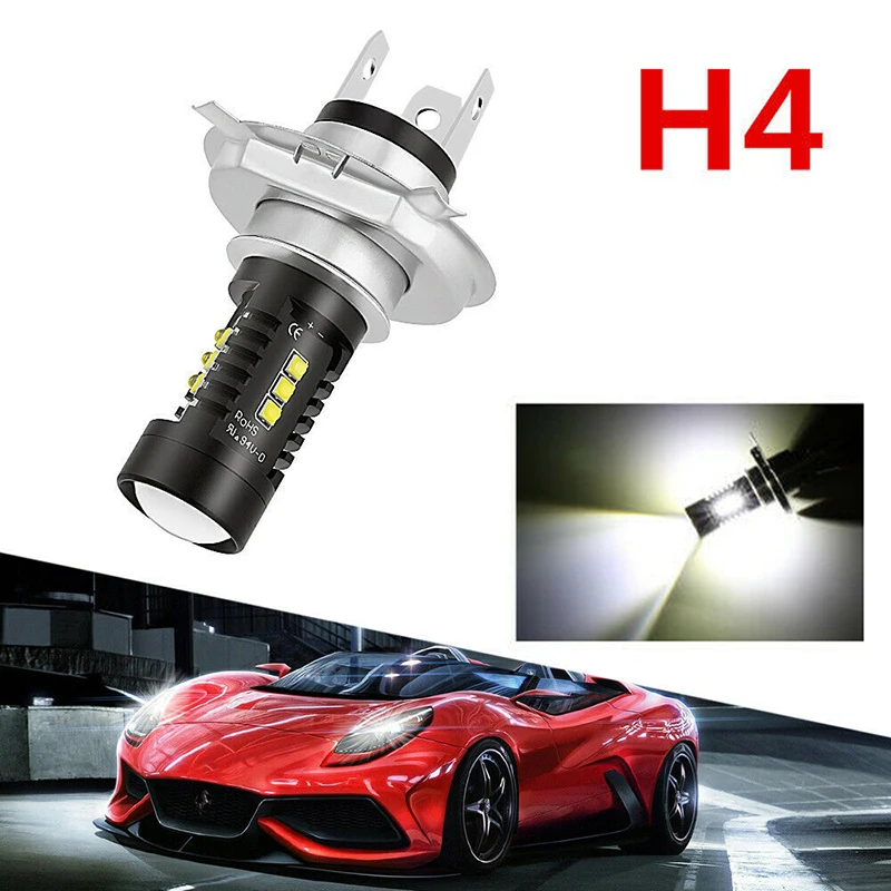 

H4 Led Headlight Bulbs Conversion Kits 9003 60W 1800LM 6000K Car COB LED Conversion Headlight Bulb Hi / Lo Beam LED Light Bulbs