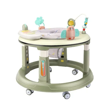 Walker Suitable for Both Male and Female Infants Walker with Music Anti O-shaped Legs Multifunctional Anti Fall and Anti Roll 1