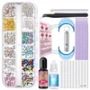 Hot Sale Dental Teeth Gem Decoration Tooth Gem Kit With Curing Light And Glue Solid Crystal Tooth Gems 3