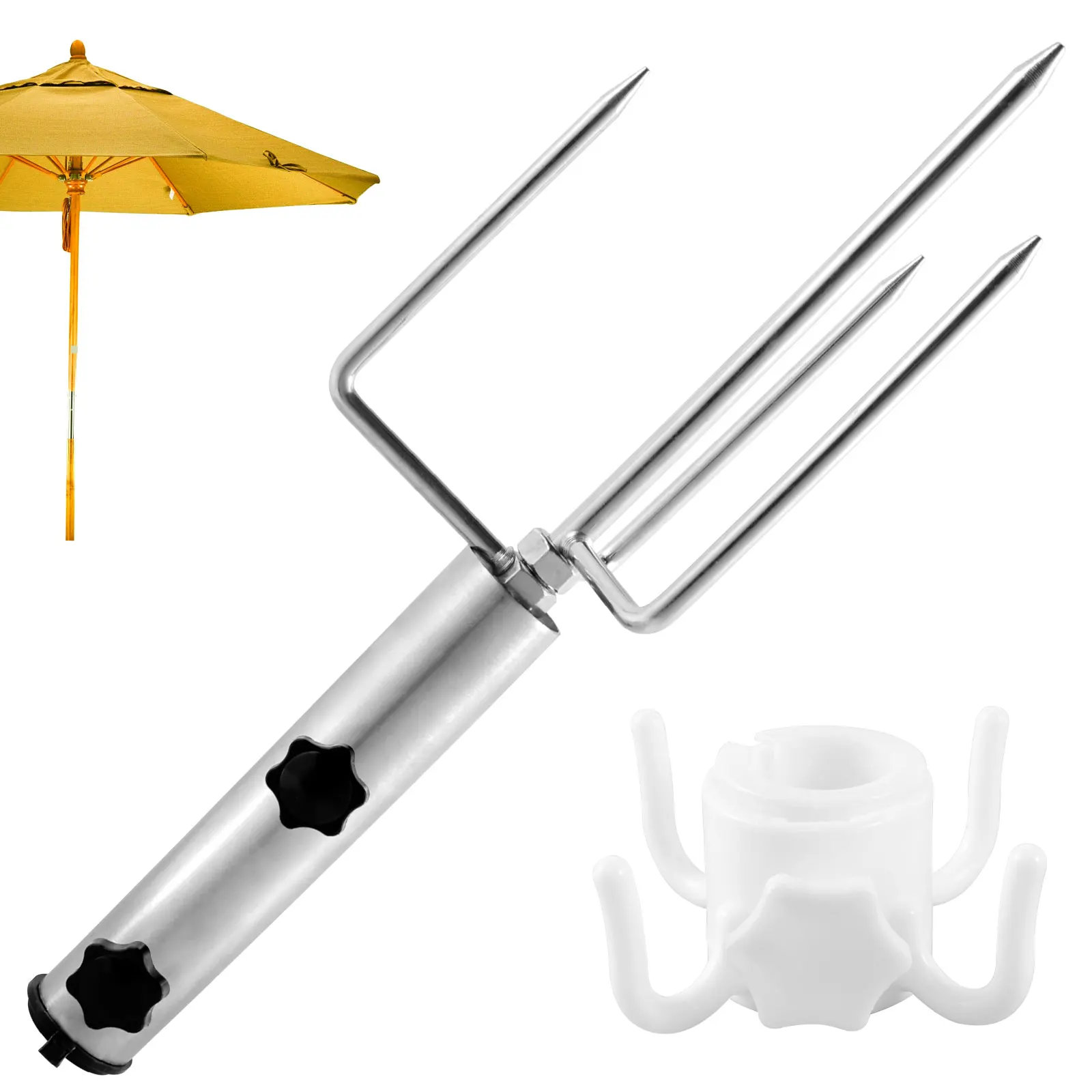 Metals Beach Umbrella Sand Anchor Heavy Duty Umbrella Base Durable Sun Stand for Outdoor Garden Camping Holder beach umbrella plug base umbrella stand holder