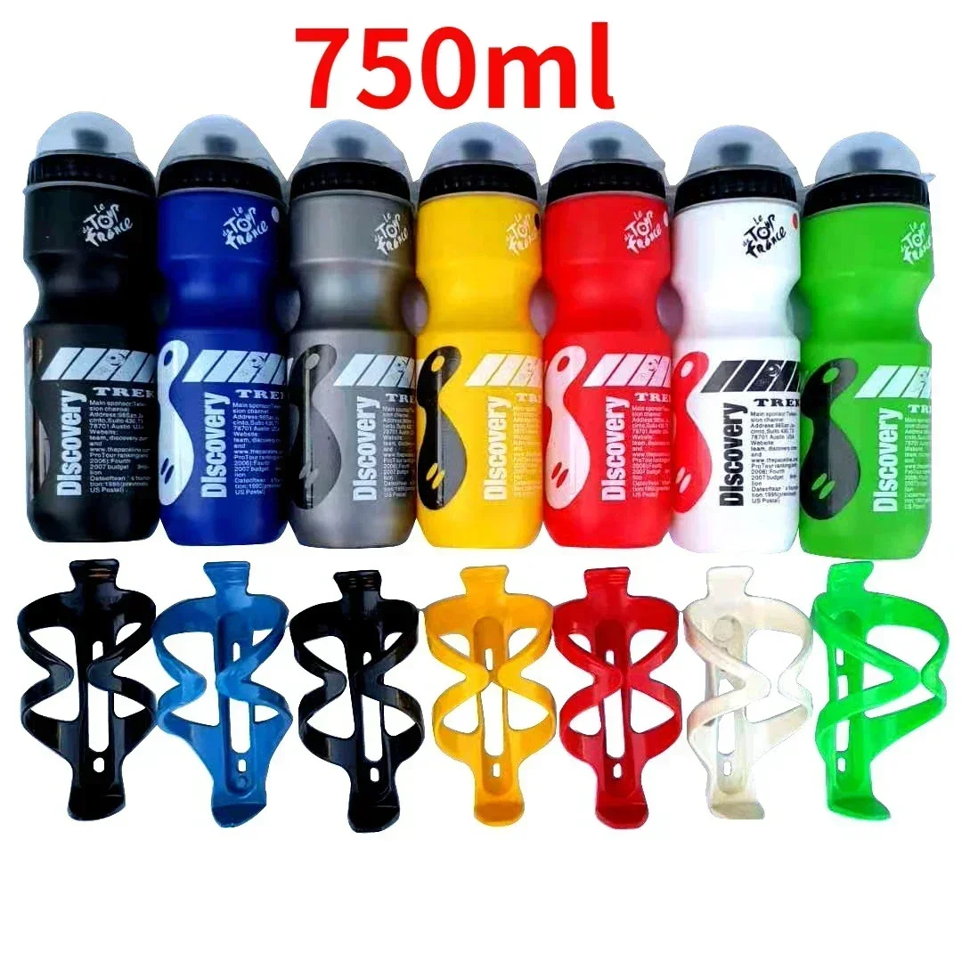 Bicycle Water Bottle 750ML Portable Mountain Bicycle Water Bottle Cycling Equipment Outdoor Sport Camping