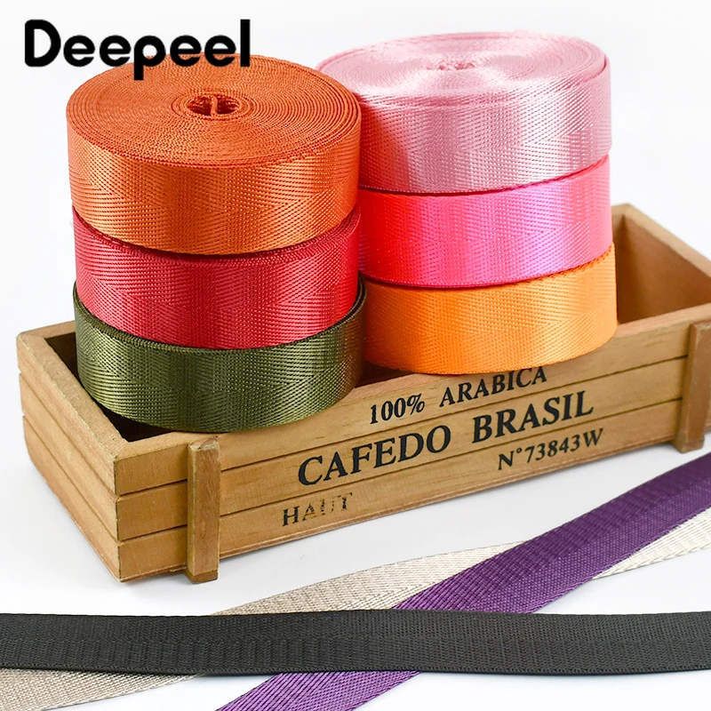 10-Meter Nylon Webbing Strap for Decorative Sewing and Crafting