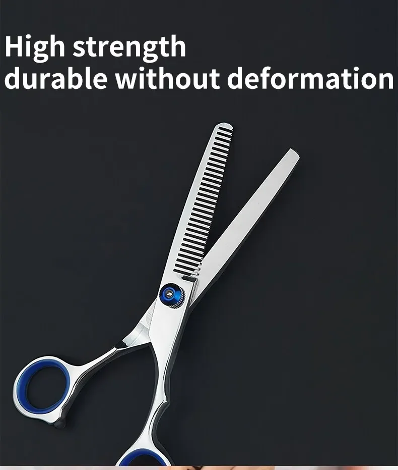 Friseurscheren aus Edelstahl Professionelle Haarschneidescheren Effilierscheren Barbier-Scheren für Zuhause und Salon – Detail 6