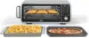 8-in-1 Digital Air Fryer Oven, XL Capacity, Flip-Up Storage, Faster Cooking, Less Fat, Silver/Black (Renewed) 1