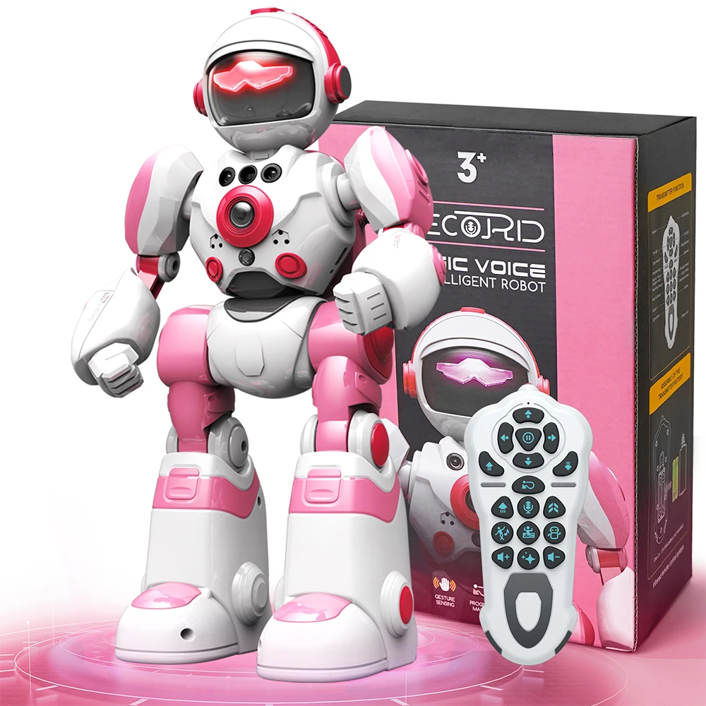 Robot Toy Remote Control Robot Toy Rc Robot Toys For Kids Intelligent Voice Robot Remote Control Programming Gesture Sensing Electronic Toys Christmas Gift
