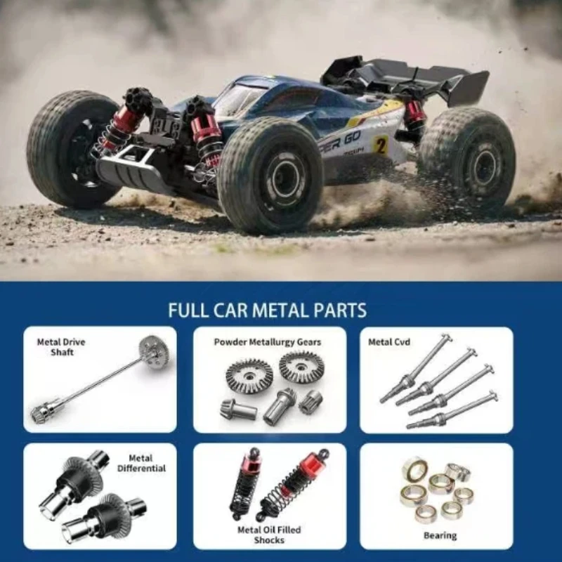Voiture RC 4x4 Tout Terrain 2.4GHz - 263km/h - Blanc/Noir/Vert