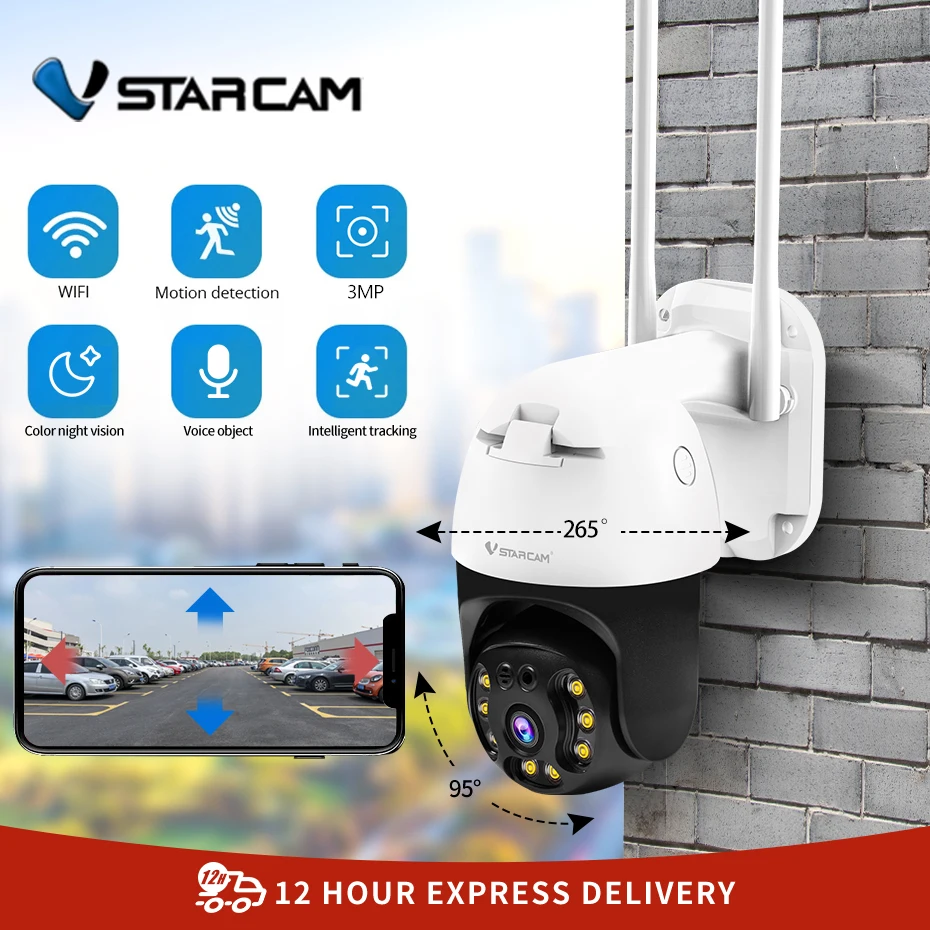 VstarcamNewOutdoorSecurityWireless3MPIPCameraSecurityCCTV