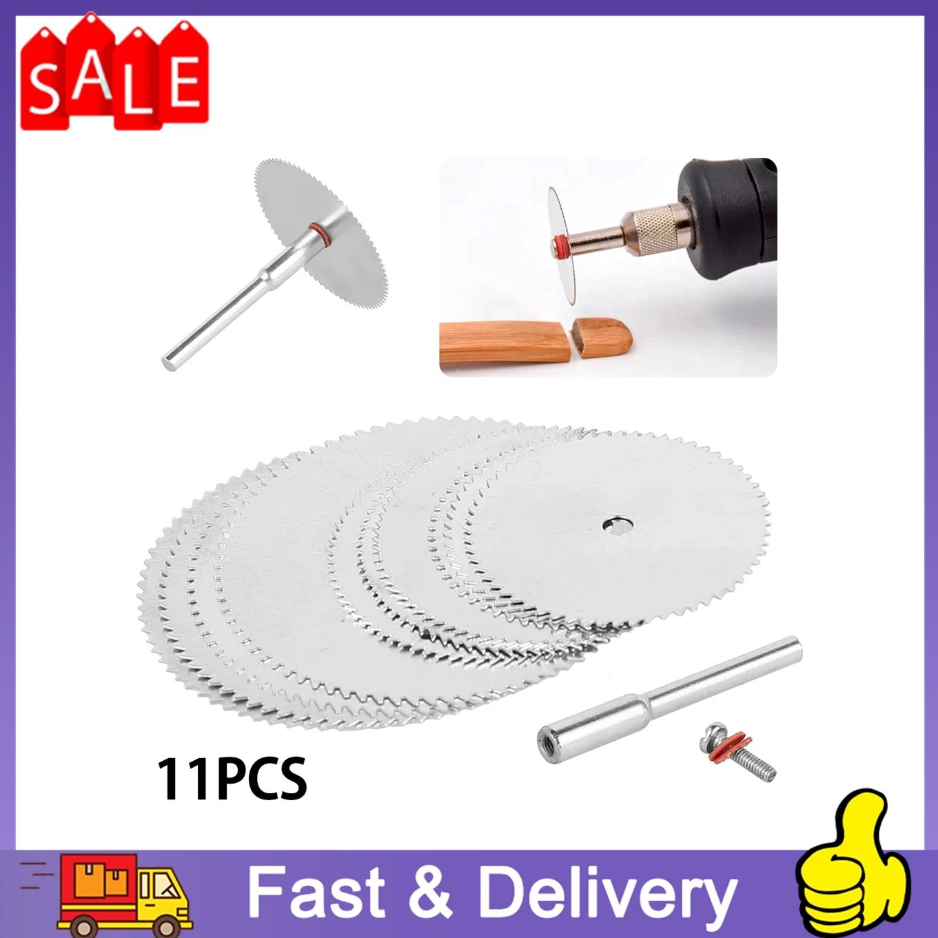 

11Pcs Dremel Tool Mini Cutting Disc For Rotory Accessory Grinding Wheel Rotary Circular Saw Blade Abrasive Disc