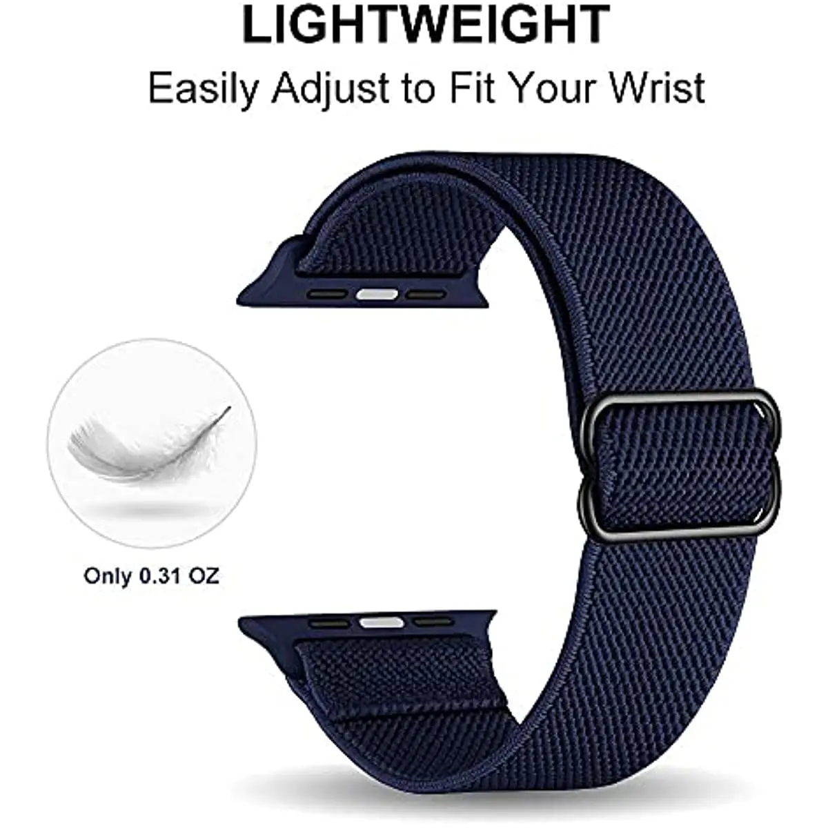 Enhanced Nylon Knitted Elastic Watch Strap Bracelet