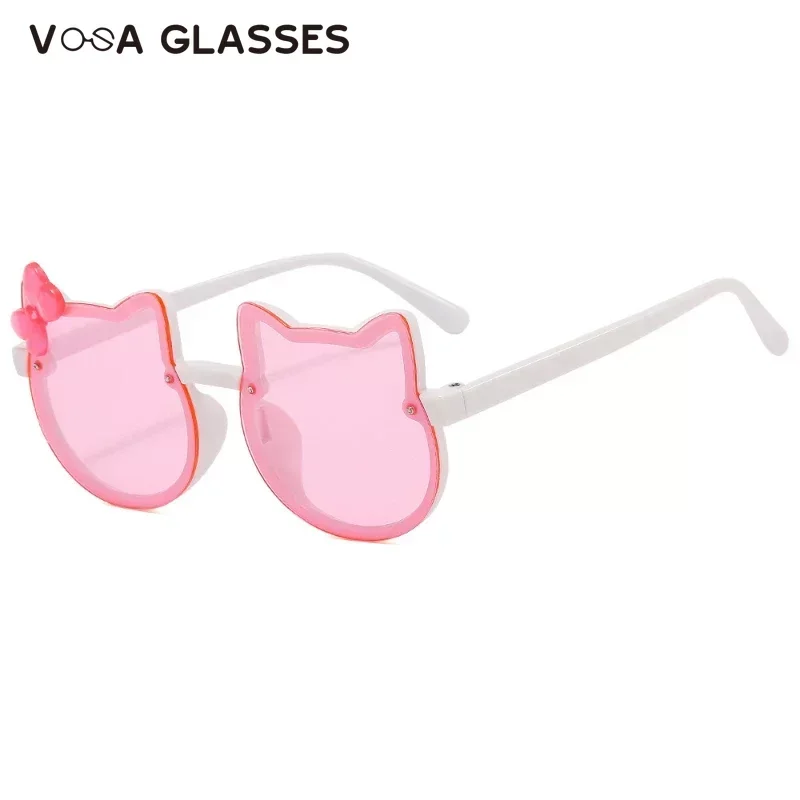 Acrylic Bow Outdoor UV Protection Sun Glasses Baby Girls Children Cute Cat Sunglasses Classic Kids Boy UV400 Eyewear kids sunglasses children sunglasses