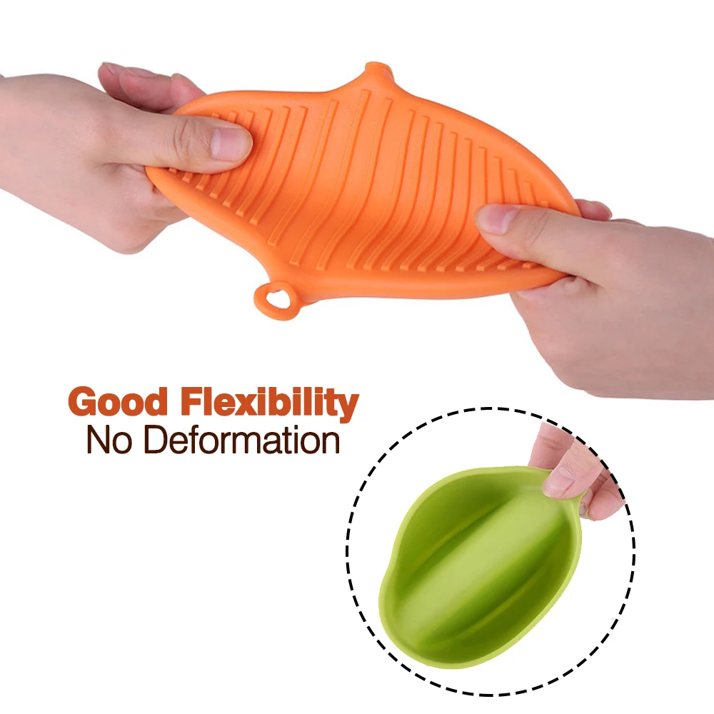 Two-finger Silicone Oven Mitt, Thickened Anti-scalding Heat