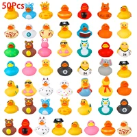 50Pcs Assorted Ducks for Kids Rubber Duck Toy Cute Bath Tub Pool Toys Baby Showers Accessories Floater Duck Party Supplies 1