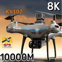 2026 Ky102 Drone 8k Hd Aerial Photography Dual Camera Brushless Quadcopter Obstacle Avoidance Optical Flow Aerial Rc Drone