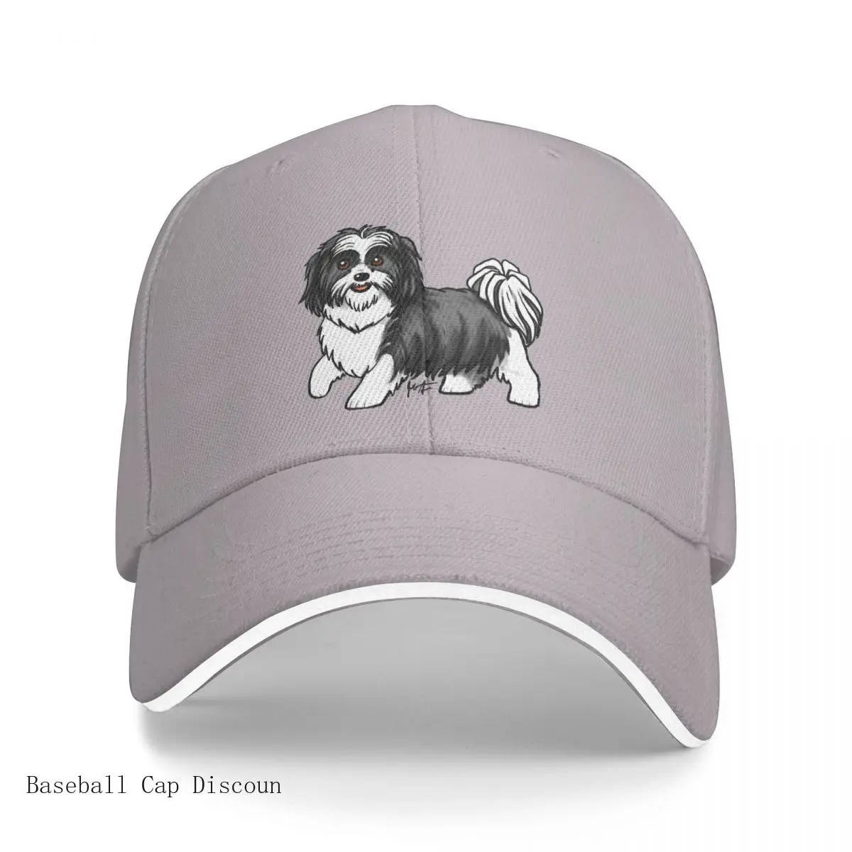 

Shih Tzu - Double Colored Black and White Cap Baseball Cap cap wild ball hat hats for women Men's Hot