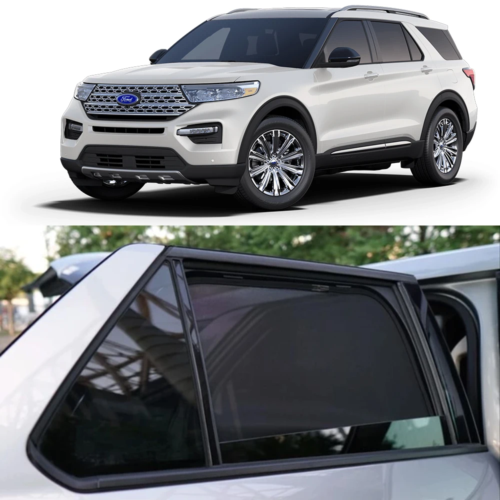 Auto Zonnescherm Voor Ford Voor Explorer U625 MK6 2020-2024 Volledige Dekking Zonnescherm Zonneschermen Privacyhoezen Opvouwbaar(Rear Windows Auto Zonnescherm Voor Ford Voor Explorer U625 MK6 2020-2024 Volledige Dekking Zonnescherm Zonneschermen Privacyhoezen Opvouwbaar(Rear Windows