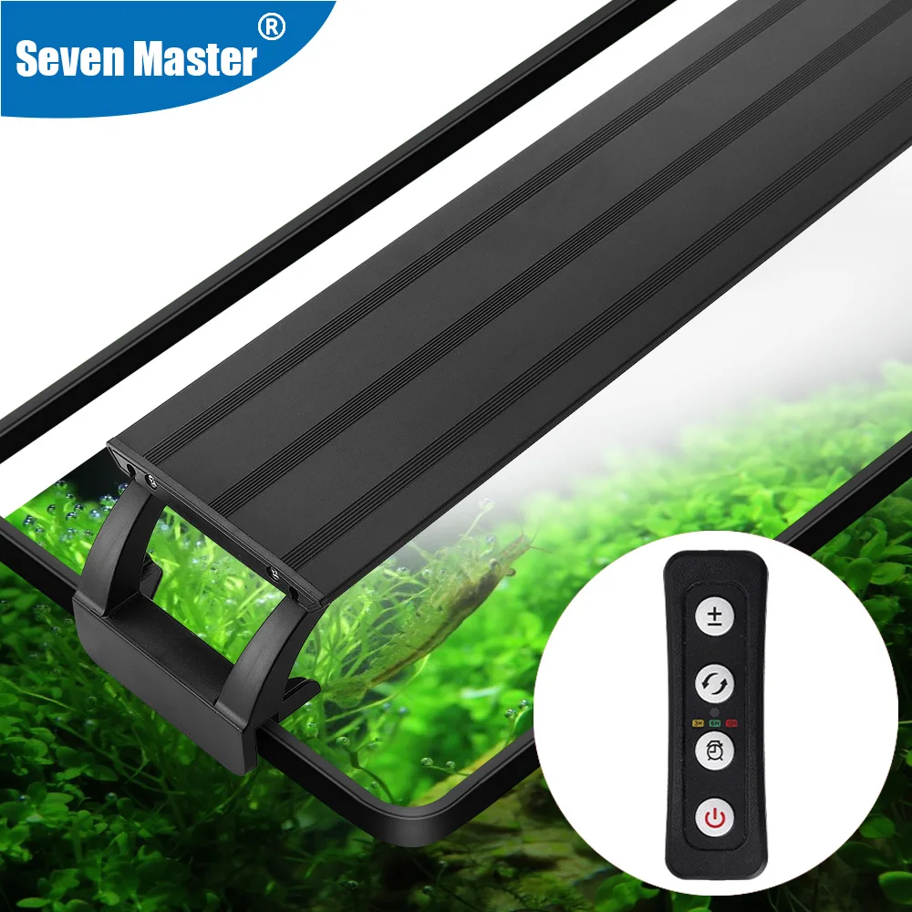 

20-70cm 220-240V Aquarium LED Lighting Fish Tank Light Lamp With Extendable Brackets White and Blue LEDs Fit For Aquarium