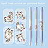 KACO Kawaii Gel Pen Stationery Quick Dry Signature Pens Set Press Type Quick Drying Pen Black ink Cute Panda Writing Supplies 1
