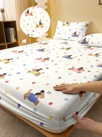 1 Cartoon Cute animal Sausage dog printed matte Fitted Sheet, bedroom printed bed cover, bedding (excluding pillowcases) 1