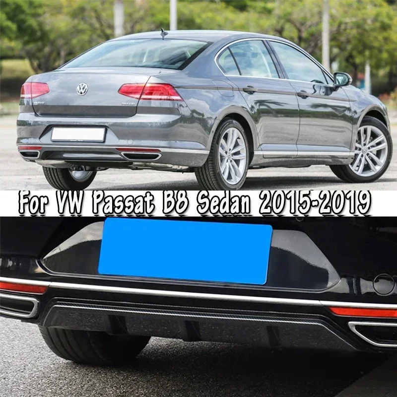 

For VW Passat B8 Variant/Sedan 2015-2019 Rear Bumper Diffuser Cover Rear Bumper Spoiler Splitter Body Kit Car Accessories