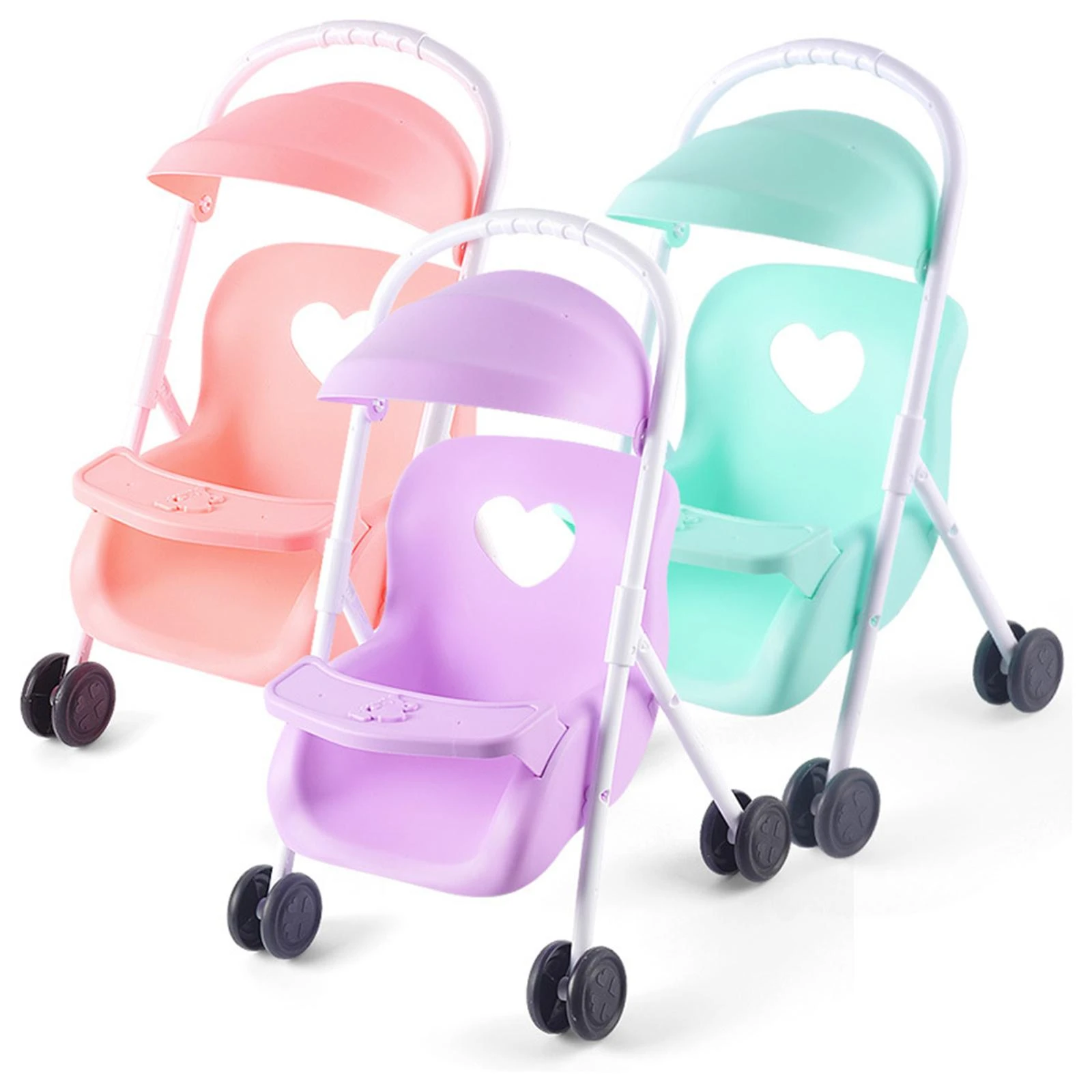 Cochecito plegable de muñecas niños pequeños, silla de paseo plegable, juego de simulación| | - AliExpress