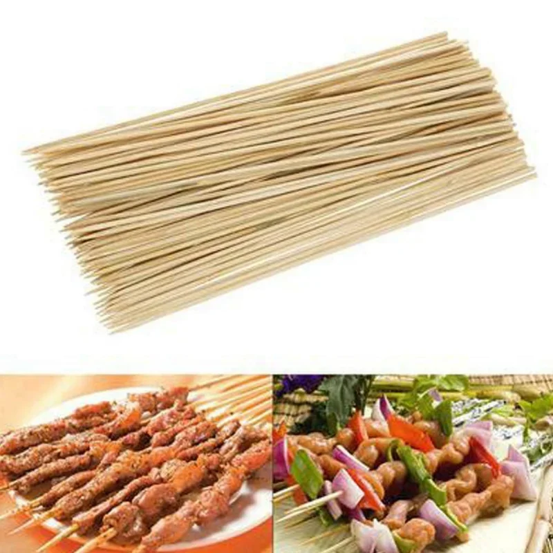 Bbq Skewers 100pcs Bamboo Wooden BBQ Skewers