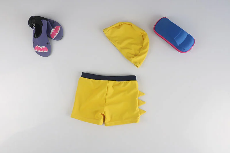 Swimming Trunks for Boy Cartoon Dinosaur Children's Swimsuit with Swimming Cap Toddler Baby Boys Bathing Suit Kids Swim Shorts
