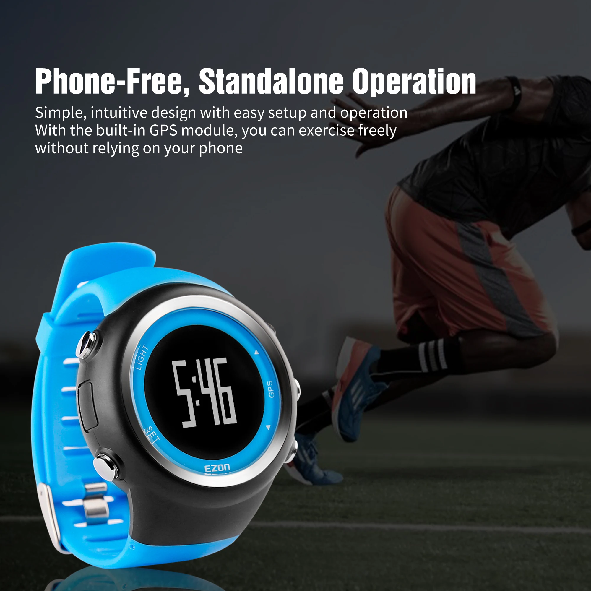 Reloj deportivo EZON T031 GPS para correr, reloj Digital