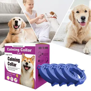 Pet Calming Collar For Cats Dogs Adjustable Anxiety Pheromone Reducing Pet Collar Calm Relax Lasting Natural Soothing Collars 2