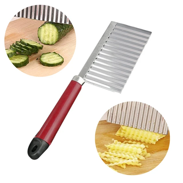 Kitchen Tools Accessories Potatoes Cut  Potato Chips Cutter Wavy Knife -  Potato - Aliexpress